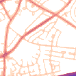 Daytime road noise heatmap for L14 7NT