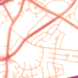 Daytime road noise heatmap for L14 7NU
