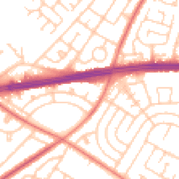 Daytime road noise heatmap for L14 7PL