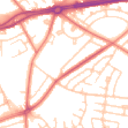 Daytime road noise heatmap for L14 7PZ
