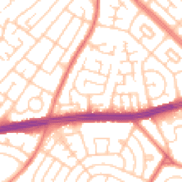 Daytime road noise heatmap for L14 9LS