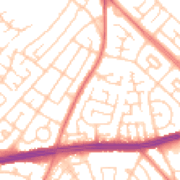 Daytime road noise heatmap for L14 9LW