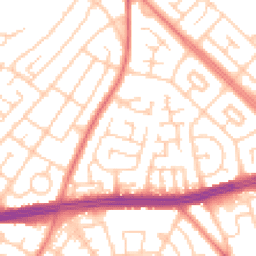Daytime road noise heatmap for L14 9LY