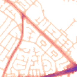 Daytime road noise heatmap for L14 9NR