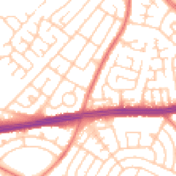 Daytime road noise heatmap for L14 9PX