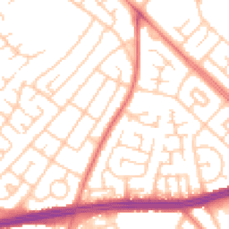 Daytime road noise heatmap for L14 9PY