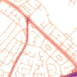 Daytime road noise heatmap for L14 9QU