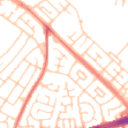 Daytime road noise heatmap for L14 9QY