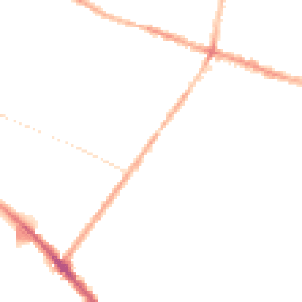Night-time road noise heatmap for L15 0AD