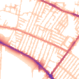 Daytime road noise heatmap for L15 0EG