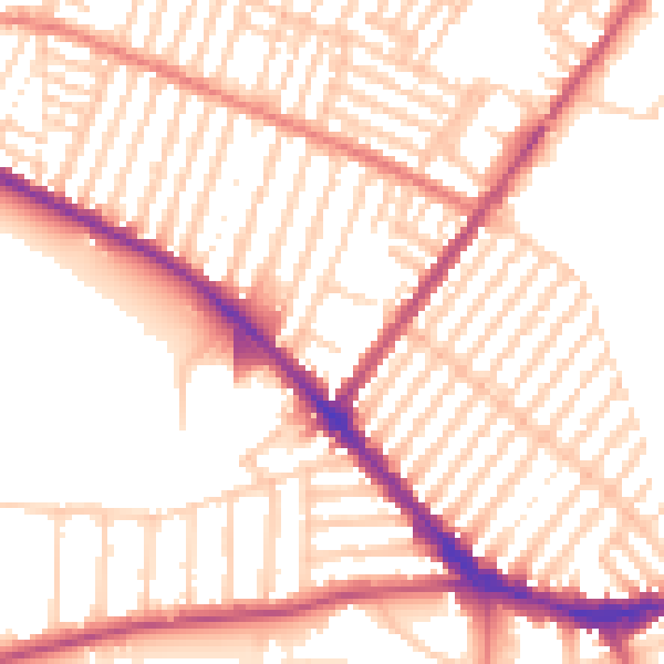 Daytime road noise heatmap for L15 0EL