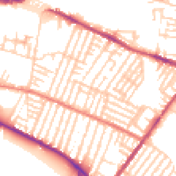 Daytime road noise heatmap for L15 0HA