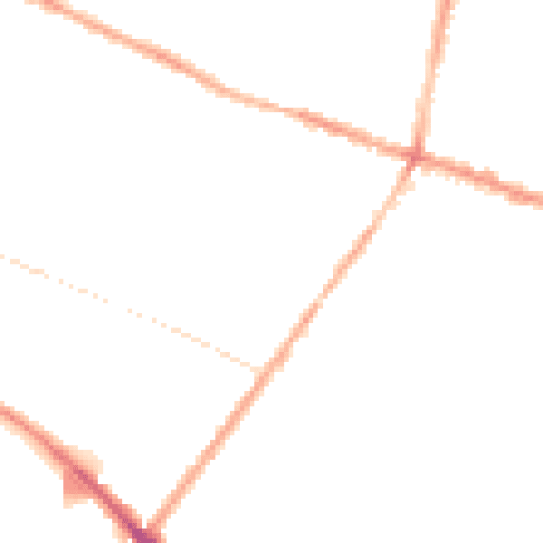 Night-time road noise heatmap for L15 0HD