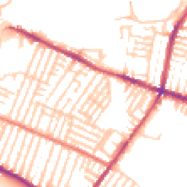 Daytime road noise heatmap for L15 1EJ