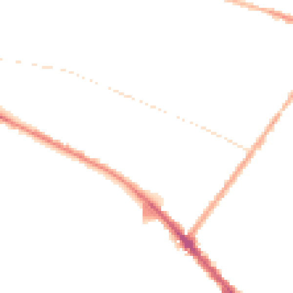 Night-time road noise heatmap for L15 2HJ