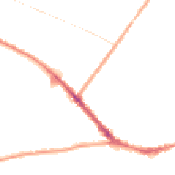 Night-time road noise heatmap for L15 3HU