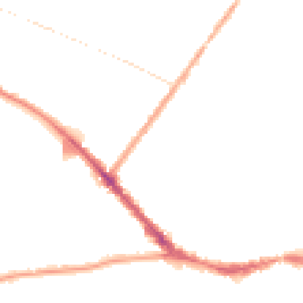 Night-time road noise heatmap for L15 3HW