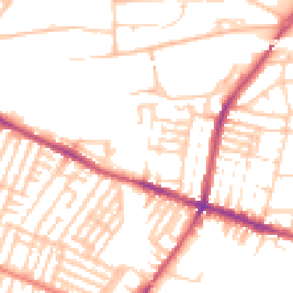 Daytime road noise heatmap for L15 4LR