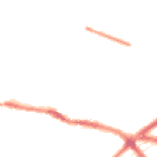 Night-time road noise heatmap for L15 5BE