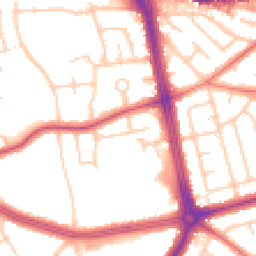 Daytime road noise heatmap for L15 7LY