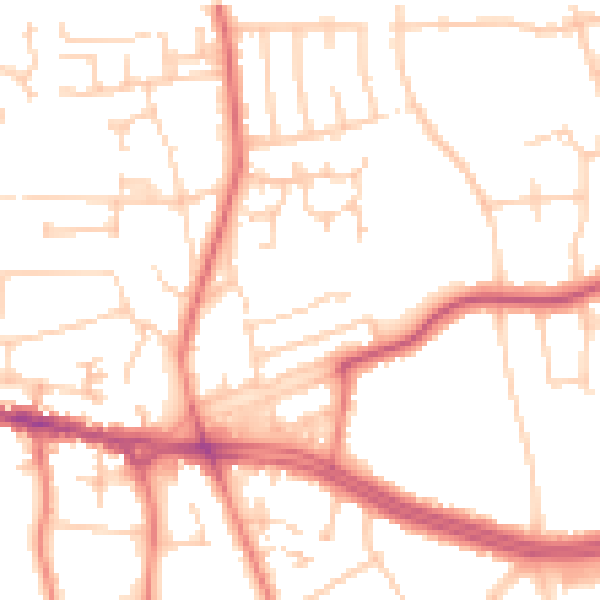 Daytime road noise heatmap for L15 8AX