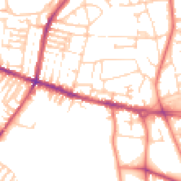 Daytime road noise heatmap for L15 8HU
