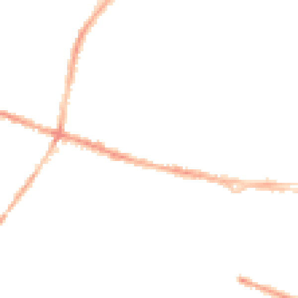 Night-time road noise heatmap for L15 8HU