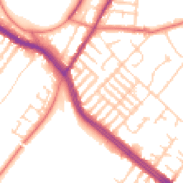 Daytime road noise heatmap for L17 0AJ