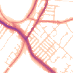 Daytime road noise heatmap for L17 0AX