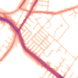 Daytime road noise heatmap for L17 0AY
