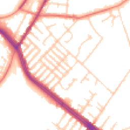 Daytime road noise heatmap for L17 0BB