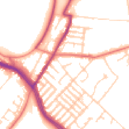 Daytime road noise heatmap for L17 0BE