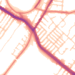Daytime road noise heatmap for L17 0BL