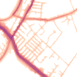 Daytime road noise heatmap for L17 0BQ