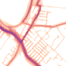 Daytime road noise heatmap for L17 0DD