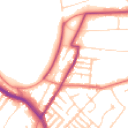 Daytime road noise heatmap for L17 0EB