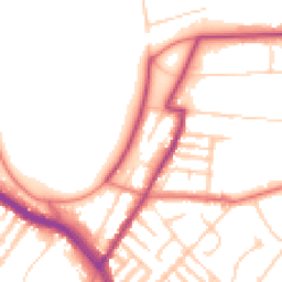 Daytime road noise heatmap for L17 0EE