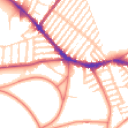 Daytime road noise heatmap for L17 1AW
