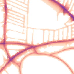 Daytime road noise heatmap for L17 3AU