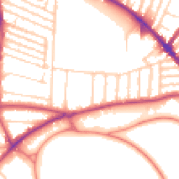 Daytime road noise heatmap for L17 3AY