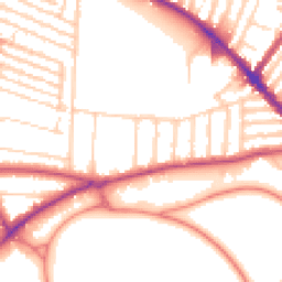 Daytime road noise heatmap for L17 3AZ