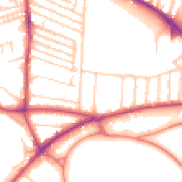 Daytime road noise heatmap for L17 3BT