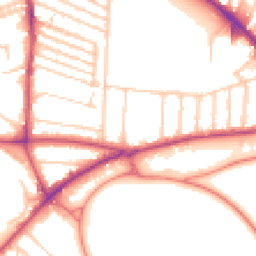 Daytime road noise heatmap for L17 3BU