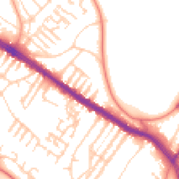 Daytime road noise heatmap for L17 4LQ