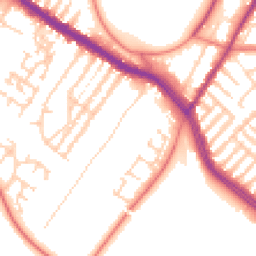 Daytime road noise heatmap for L17 5AJ