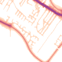 Daytime road noise heatmap for L17 5BS