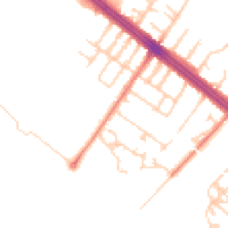 Daytime road noise heatmap for L17 6AQ
