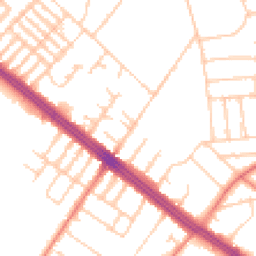 Daytime road noise heatmap for L17 6AY