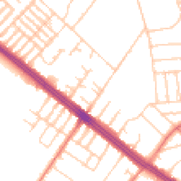 Daytime road noise heatmap for L17 6BQ