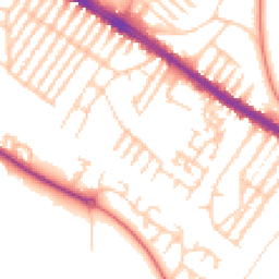Daytime road noise heatmap for L17 7BD